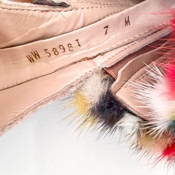 Stuart Weitzman Snowbiz Mink Pink Velvet Stiletto Heel Womens Size 7 - Picture 13 of 15